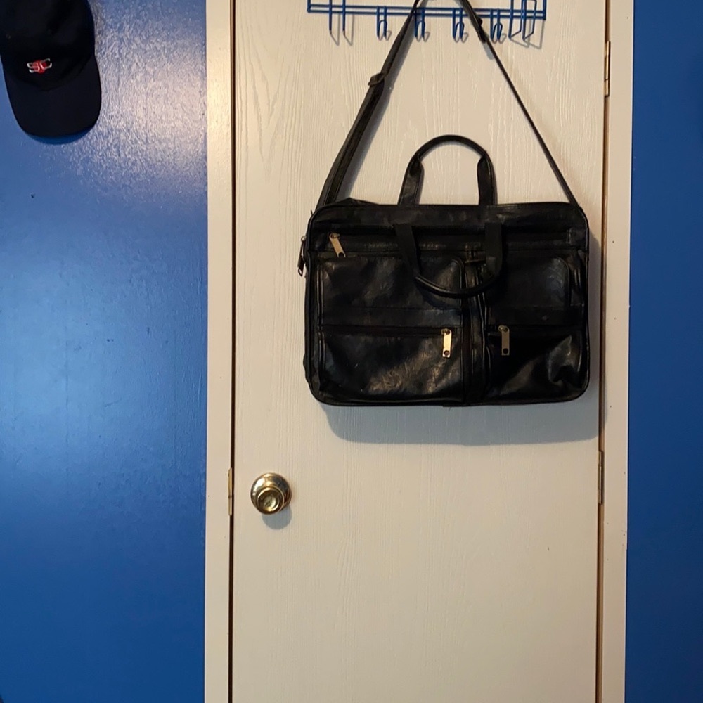 Leather brief case